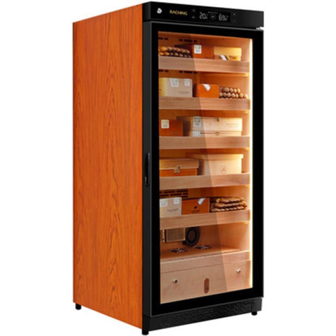 Vincellar C230A-CABR 花梨棕箱體/加拿大雪松木層架 恆溫雪茄櫃 (5層, 600-1000支)